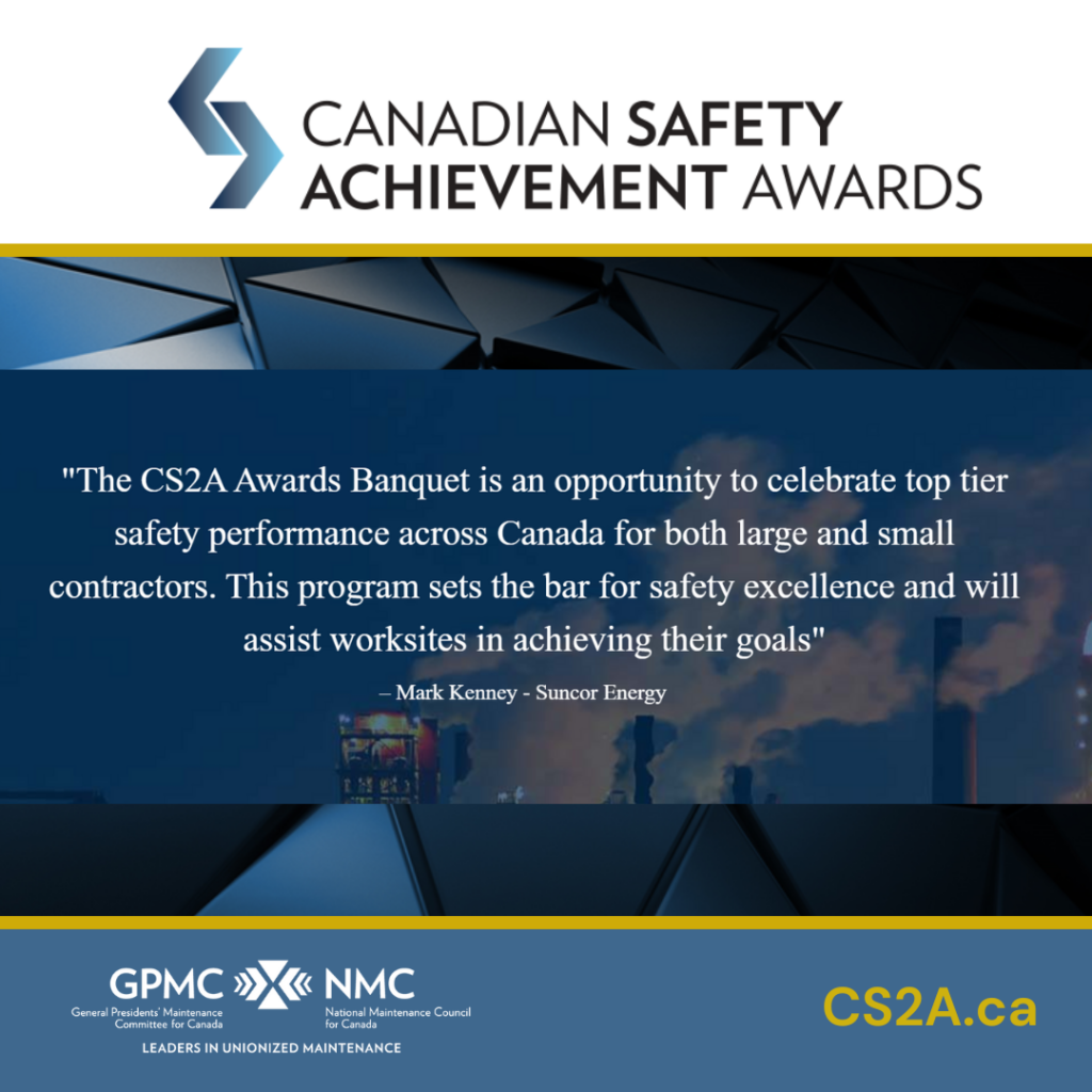 Canadian Safety Achievement Awards (CS2A) &ndash; Mark Kenney